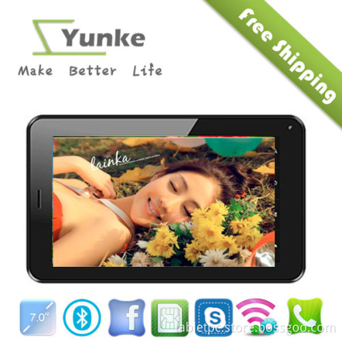 7inch tablet 2g cheap phone call Allwinner A13 dual camera with sim card slot tablet pc